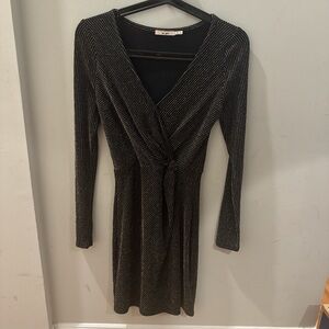 Glitzy black minidress